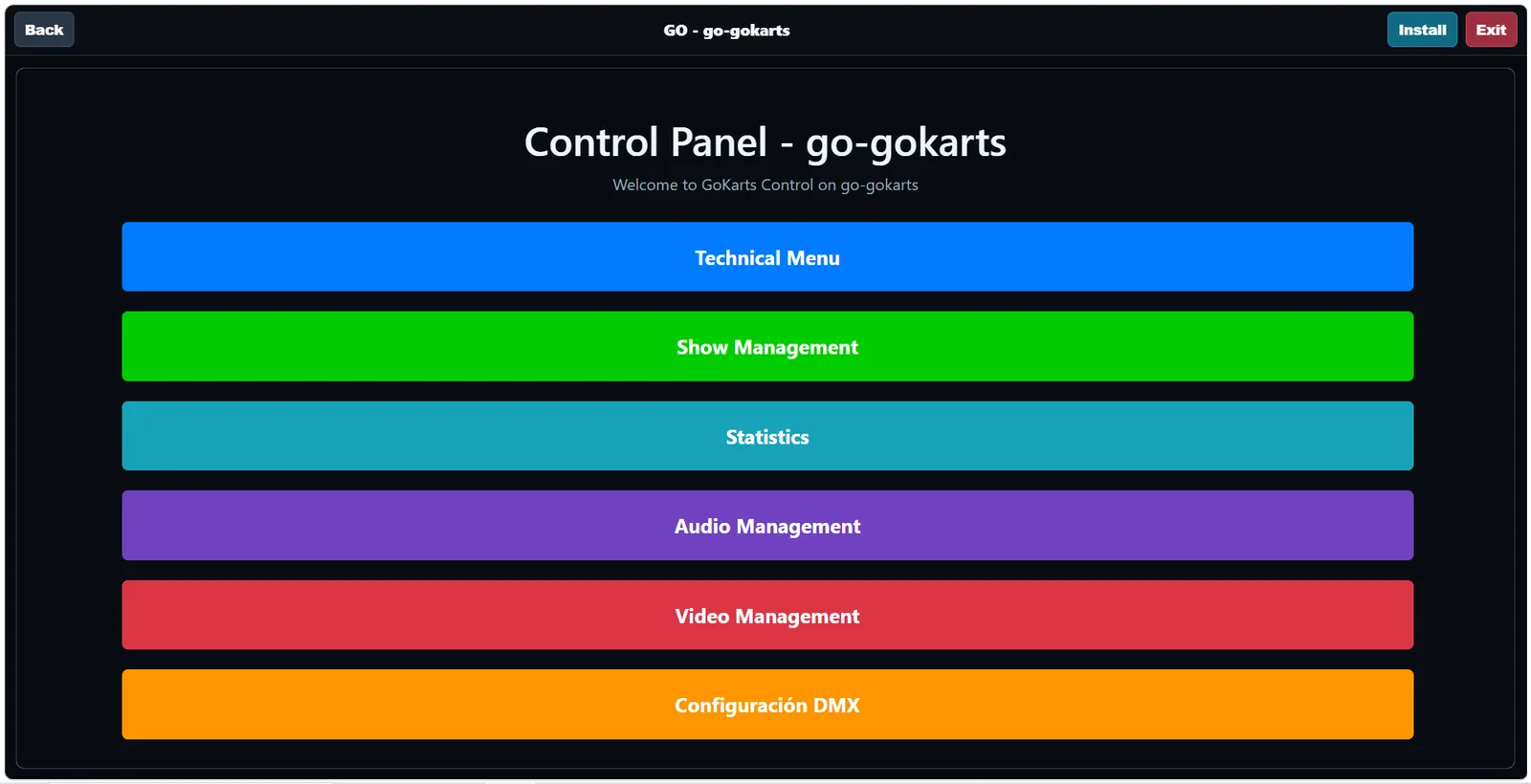 GoKart ShowMaster operations hub