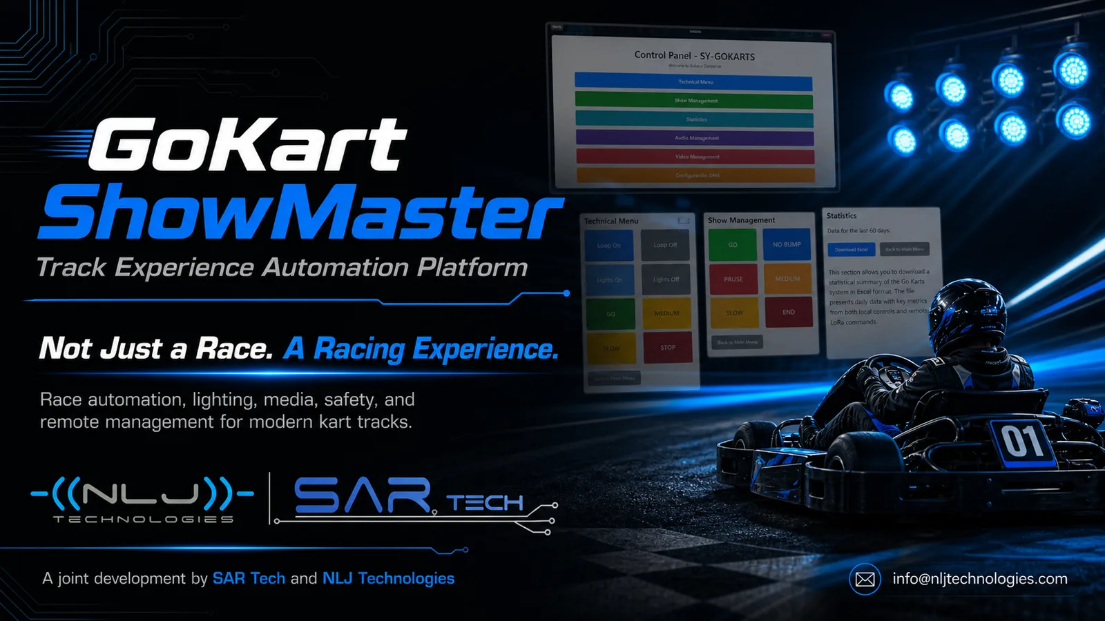 GoKart ShowMaster system by NLJ Technologies